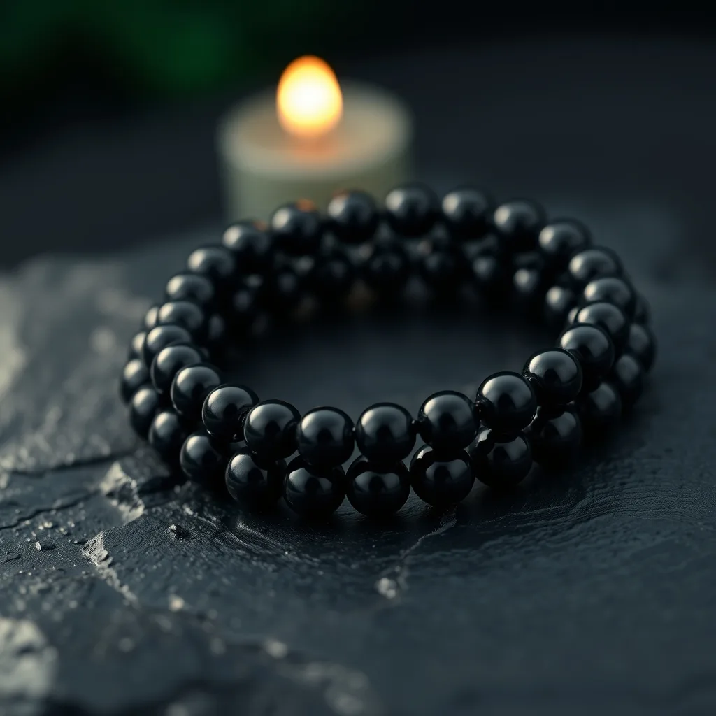 Black Obsidian Bracelet — Night Guardian