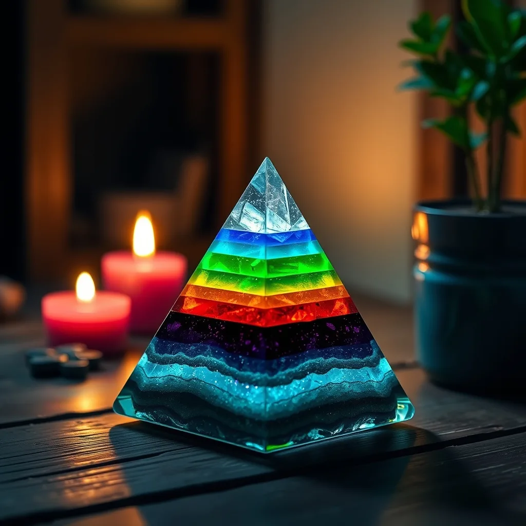 Orgonitová pyramída — Sedem čakier 3