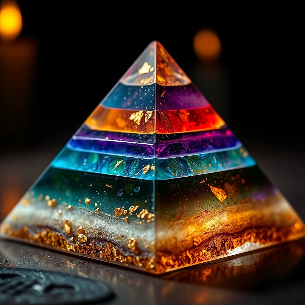 Orgonitová pyramída — Sedem čakier 4