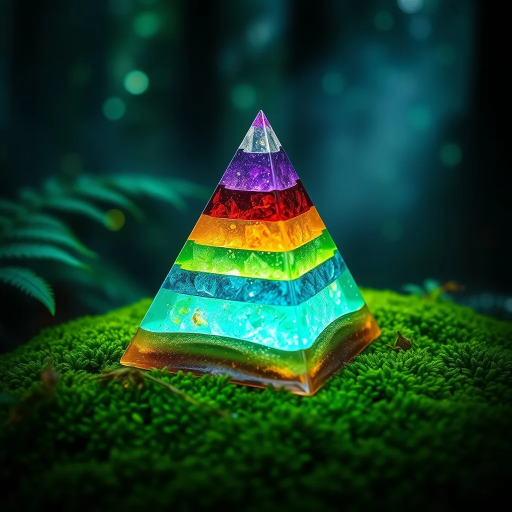 Orgonitová pyramída — Sedem čakier 5